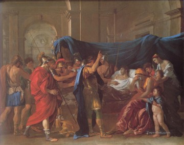  death Oil Painting - The Death of Germanicus classical painter Nicolas Poussin